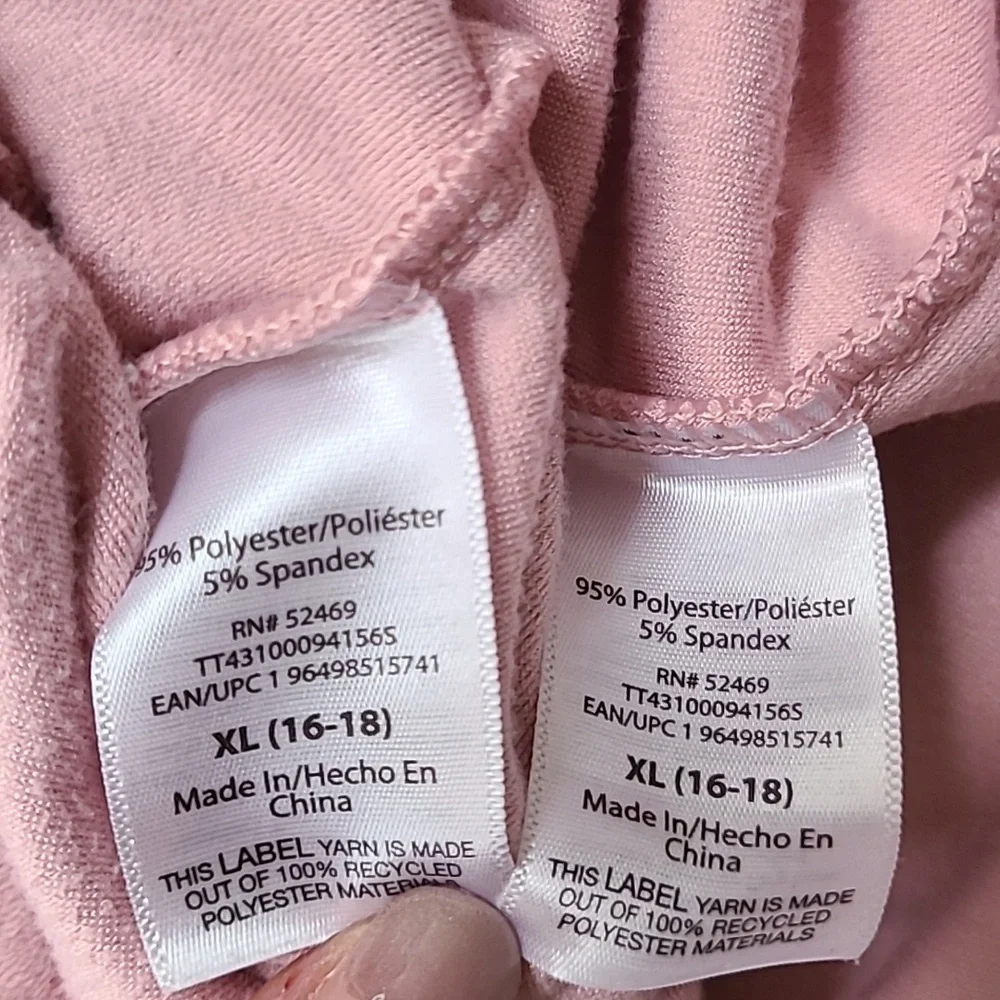 Time and Tru Dusty Pink Lounge Set Velour Stretchy XL soft Comfy Loungewear Pant - Picture 4 of 5